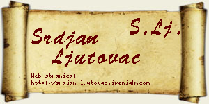 Srđan Ljutovac vizit kartica